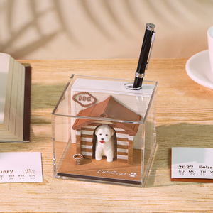 Bloc-notes 3D en forme <span class=keywords><strong>de</strong></span> chiot mignon, notes adhésives créatives en forme d'animal, sculpture en papier, décoration <span class=keywords><strong>de</strong></span> bureau, cadeau pour les amoureux des animaux - Product Image 2