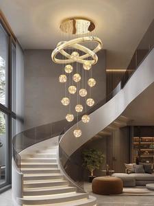 Освещение для дома и виллы, Двухуровневая люстра, Элитная люстра для лестницы в лофт-апартаментах, Элитная люстра класса люкс - Product Image 1