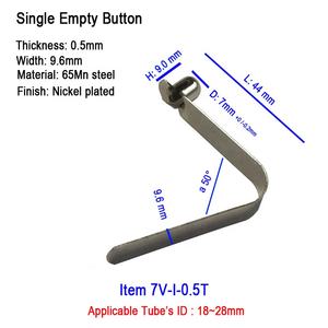 65Mn Steel Metal V Shape <strong>Spring</strong> Clip <strong>Detent</strong> Pin Tube Locking Pin - Product Image 2