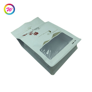 Emballage alimentaire écologique en papier kraft avec fenêtre et fermeture à glissière - Product Image 5