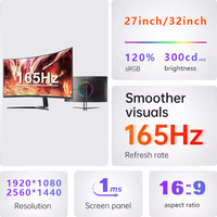 Curved 19/27/32/34 Inch Gaming Monitor 2K/4K/5K Computer 144HZ 165HZ Lcd Monitor