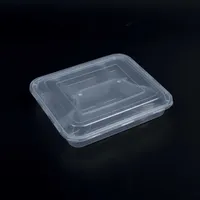 Récipient alimentaire en plastique jetable à plusieurs compartiments de vente chaude, boîte à lunch alimentaire PP micro-ondable