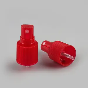 Botol kosmetik pompa semprot kabut halus 18/410 warna-warni kustom gaya baru 20/410 dengan penutup