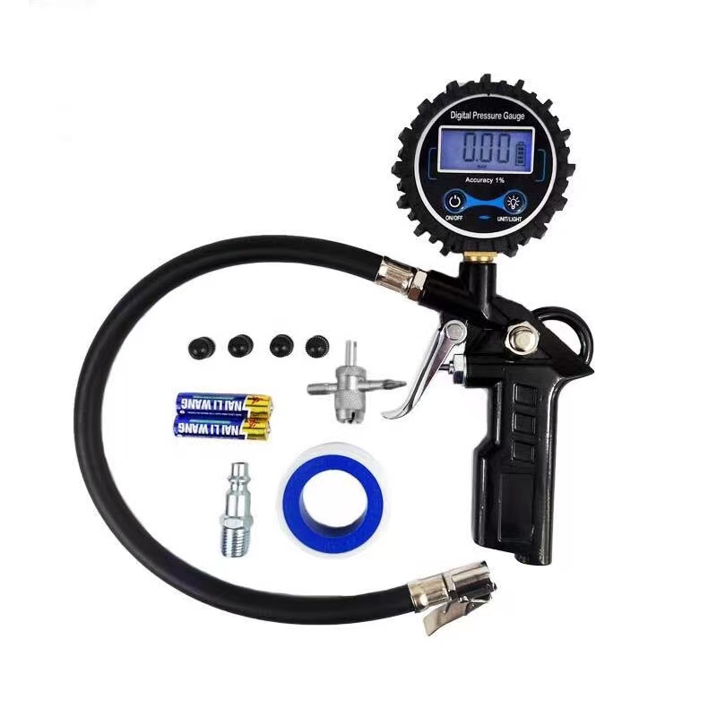 Высокоточный цифровой манометр для измерения давления в шинах для пистолет для подкачки шин с манометром