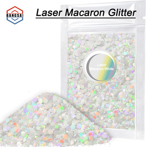 Paillettes holographiques en forme de macaron, de tailles variées, non toxiques, pour résine époxy, nail art, artisanat, décoration DIY, flocons de paillettes - Product Image 1