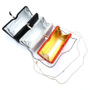 حقيبة سهرة نسائية مصممة بسلسلة، حقيبة يد للحفلات والمناسبات الرسمية وحفلات الزفاف، حقيبة مرصعة بالأحجار اللامعة - Product Image 6