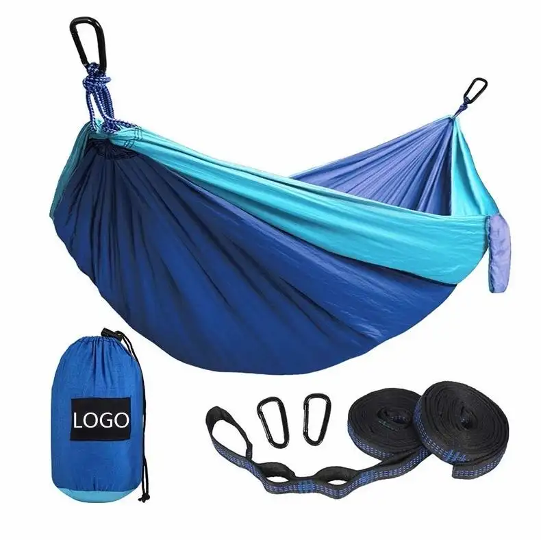 Lichtgewicht Outdoor 210T Parachute Nylon Camping Wandelen Gerecycled Hangmat Voor Vrije Tijd