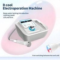 Masajeador Facial Frío y Caliente para Reducir Poros, Reafirmar la Piel y Tonificar el Rostro, Máquina Facial con Tecnología de Electroporación de Martillo Frío y Caliente