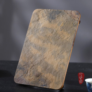 Purple Bamboo Rock <b>Tea</b> Tray Natural Cliff Stone Handmade Flat <b>Tea</b> <b>Set</b> Tray For Traditional Chinese <b>Tea</b> Making - Product Image 5