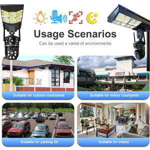 JOAREON Neue V380 Solar-Straßenlaterne und Dual-Linsen <span class=keywords><strong>3</strong></span>-Bildschirm 4MP Solar-Batteriebetriebene Kamera Netzwerk CCTV 4G IP PTZ-Kamera - Product Image 5