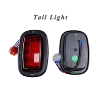 Kit d'éclairage LED pour voiturette de golf Club Car DS avec faisceau de câblage, feux avant et arrière pour voiturette de golf
