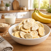 Fabrieksgroothandel Gedroogde Bananenplakjes Natuurlijk Zoet Knapperig Fruit Chips Zonder Toegevoegde Suiker Klaar om te Eten