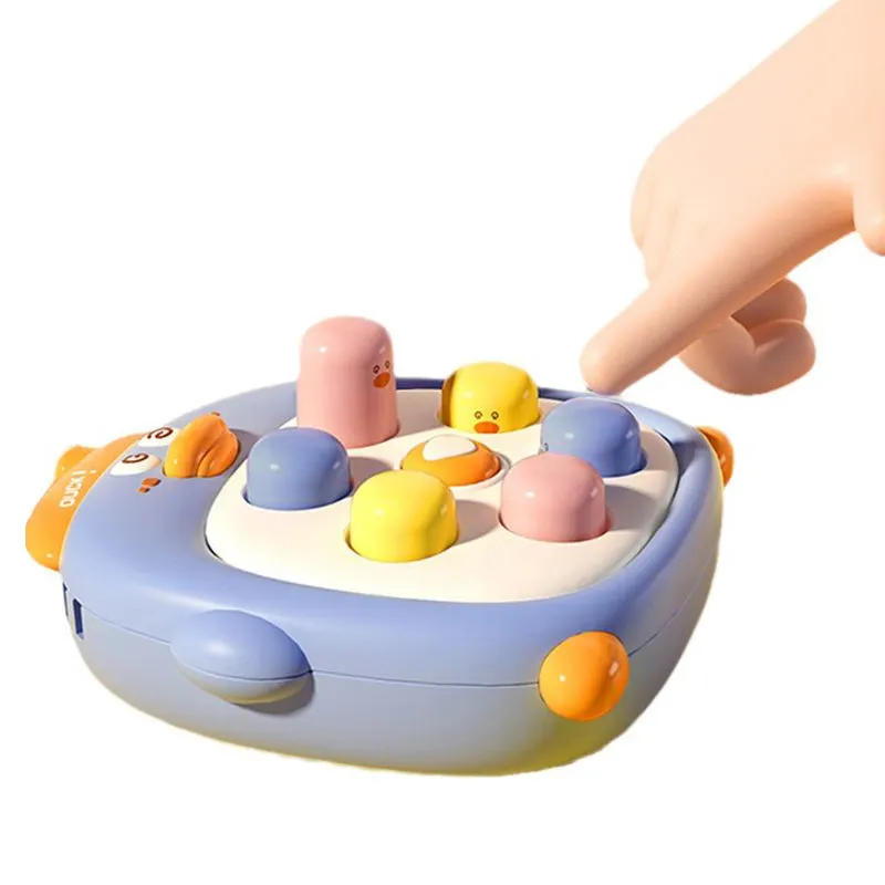 2024 조기 교육 어린이 플라스틱 귀여운 오리 미니 스트레스 릴리프 아이들을위한 whack-a-mole fidget 장난감