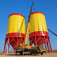 Silo à ciment boulonné de 4000 tonnes, 12500 mm, HAOLI, silo en acier modulaire assemblé pour le stockage du ciment et du cendres volantes