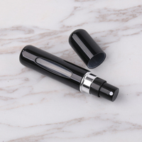 Mini bouteilles de parfum en verre vides de luxe rechargeables à fond de 5ml 8ml personnalisées atomiseur de parfum en aluminium portable