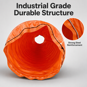 Industrial Flexible Ventilation Duct Flame Retardant Negative Pressure <strong>Air</strong> Control Solution For Infrastructure - Product Image 1