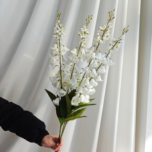 Fleurs artificielles en tissu de soie blanc pour les décorations de salon à la maison, les étapes de mariage et les arrangements floraux d'hôtel - Product Image 5