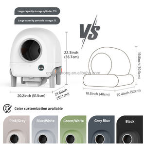 Новинка: Самоочищающийся автоматический туалет для кошек с управлением через Wi-Fi и приложение, умный лоток для кошек с функцией самоочистки - Product Image 4
