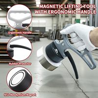 Outil de levage magnétique puissant en néodyme avec poignée à dégagement rapide, aimant portable de 150 lb pour la soudure et la découpe laser