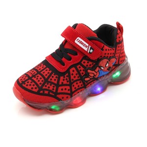 Chaussures Enfant Weshine de Haute Qualité <span class=keywords><strong>Spiderman</strong></span> en Maille Brevetée avec Lumières LED pour Garçons et Filles - Product Image 3