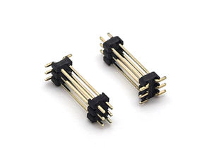 Conector de Pines de Paso de 2.0mm, Doble Fila, SMT, SQ0.5mm, Doble Plástico, H:2.0mm, 2*3P - Product Image 3