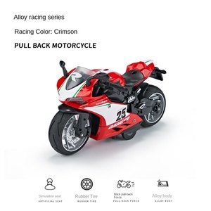 1:12 <span class=keywords><strong>Ducati</strong></span> Racing Diecast MODELO DE Juguete plástico y adornos de Metal ligero con sonido y aleación de luz simulación de motocicleta trasera - Product Image 6