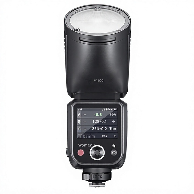 Godox V100 On-camera Flash for //Fujifilm Mirrorless DSLR Cameras; High-Speed TTL Rotatable Lithium-Battery Flash