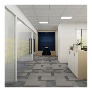 Alfombra de nailon con estampado comercial, azulejos de alta calidad para oficina y sala de reuniones, fácil de instalar, Color Rojo - Product Image 2