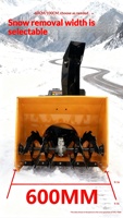 Souffleuse à neige sur chenilles à essence télécommandée avec levage à distance, certifiée CE, largeur de 1000 mm, portée de projection de neige de 12 m