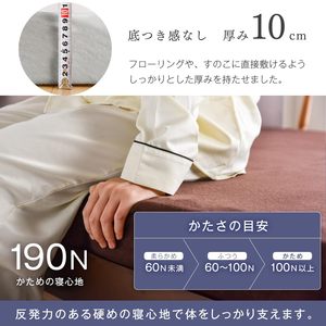 Surmatelas en mousse à mémoire de forme à trois plis avec <span class=keywords><strong>housse</strong></span> amovible Compact et facile à ranger - Product Image 4
