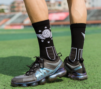 2021 Éponge épaisse Bas Fitness Volley-Ball En Cours D'exécution Coussin Hommes Sport D'élite Chaussettes