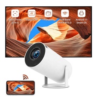 Hotack OEM ODM HY300Pro+ Projecteur vidéo HD pour cinéma maison, mini projecteur intelligent portable Android 14 Proyector