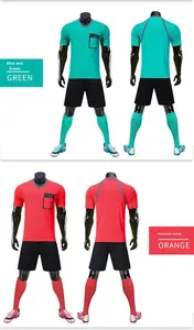 Hakemin futbol forması hızlı kuru % 100% Polyester özelleştirilmiş renkler ve Logo nefes hafif erkek futbol maçları için - Product Image 5