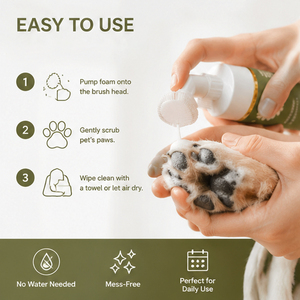 Espuma Limpiadora de Patas para Perros OEM/ODM, Limpieza Profunda Rápida entre los Dedos, Hidrata las Almohadillas Ásperas, Sin Enjuague - Product Image 5