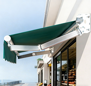 Toldo Colgante de Techo con Control de Calidad a Precio Competitivo, Acrílico Antioxidante, Brazo <span class=keywords><strong>para</strong></span> Balcón, Control Remoto de Acero Inoxidable Verde - Product Image 1