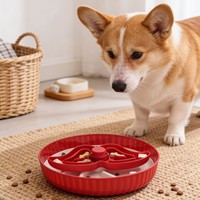 Bol d'alimentation lente pour animaux de compagnie, bol rotatif anti-étouffement pour chat et chien, avec base antidérapante, gamelle pour chien, fournitures pour animaux de compagnie