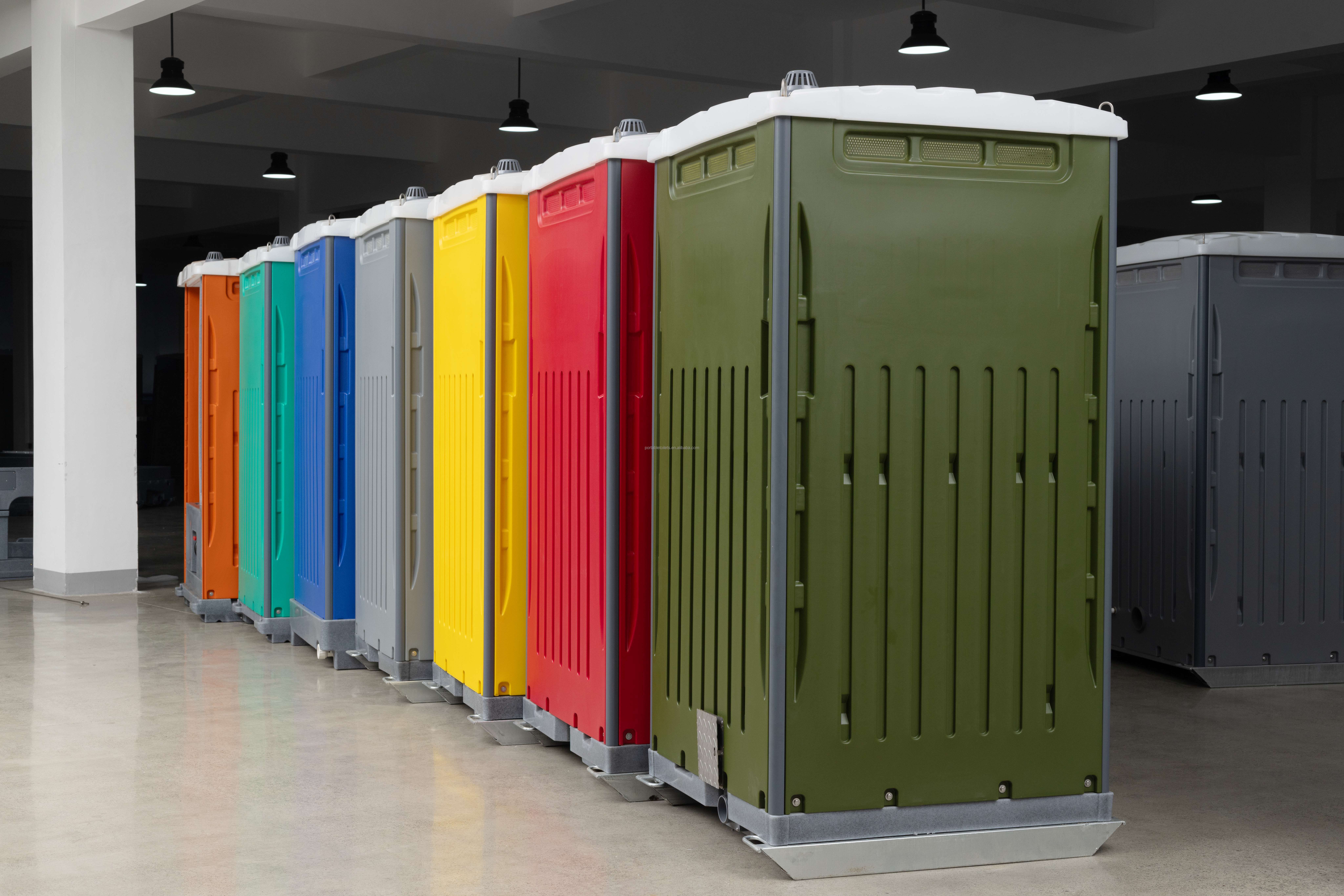 HDPE Plastic Modern Durable Eco-Friendly Portable Toilet WC Event Porta Potty  for Outdoor Construction Site Use 2