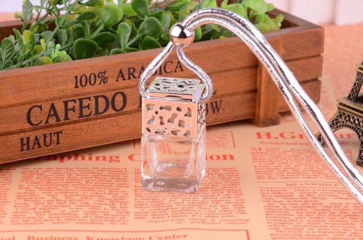 Hanging Car Perfume Glass Bottle Essential Oil Diffuser, Aromatherapy Car Air Freshener