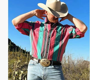 Camicia da <span class=keywords><strong>uomo</strong></span> 2025 stile occidentale Vintage a manica lunga da Cowboy Plus Size XL <span class=keywords><strong>5XL</strong></span> Stand monopetto floreale traspirante Casual per - Product Image 3