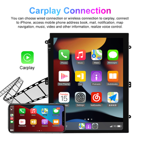 Autoradio Android 11 Double Din à écran Vertical de 9.7 pouces, autoradio stéréo CarPlay et Android Auto, GPS, WIFI, Hifi, FM, RDS, BT, 1 + 16/2 + 32 - Product Image 2