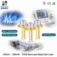 Diode laser bleue OSRAM PLT5 450GB 450nm 100mW TO-56 5,6 mm monomode pour projection