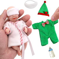 Poupée bébé réaliste en silicone de 6 pouces avec vêtements et accessoires, peau douce, nouveau-né réaliste, jouet éducatif pour filles