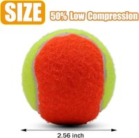 Balle de beach tennis professionnelle de qualité supérieure, 50% compression, acrylique, feutre aiguilleté, orange, approuvée ITF, étape 2, logo personnalisé