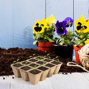 סיטונאי 12 תאי זרע המתנע ערכת אורגני מתכלה ו Compostablel שתיל מגשי עבור מקורה וחיצוני זרעי ירקות - Product Image 6