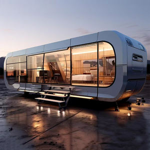 Cabaña estándar de Apple, cápsula moderna para acampar, espacio prefabricado, casa de cápsula móvil portátil, Hotel con baño, casa de Villa prefabricada - Product Image 6