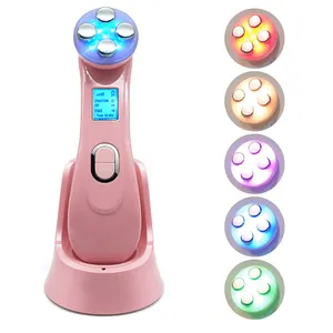 5 in 1 Home Use Beauty Ems Photon Microcurrent Skin Tightening Rf Radio Frequency Facial Massager Device Rf Beauty Machine