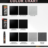 Noir brillant Réparations faciles Éruptions routières Kit de retouche de roue Peinture de roue Stylo de peinture de jante