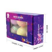 Coffret de 6 bombes de bain parfumées aux huiles essentielles, directement de l'usine, pour le plaisir des enfants lors de leur bain