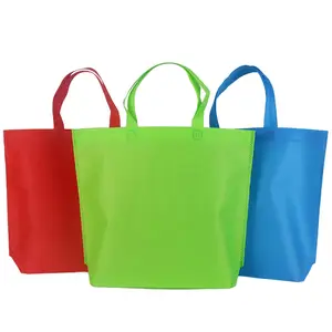 Borsa di promozione vendita calda riciclo logo stampato personalizzato ambiente non tessuto shopping bag