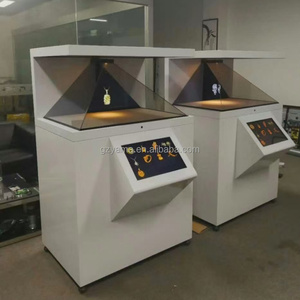 Vitrine d'affichage holographique 3D <span class=keywords><strong>pyramide</strong></span> à 270 degrés de 42 pouces, construction métallique - Product Image 1